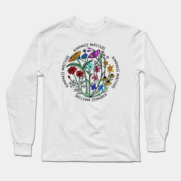 kindness matters Long Sleeve T-Shirt by zzzozzo